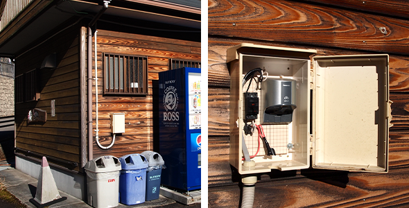 写真:電気自動車の充電器