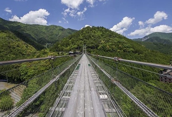 写真:谷瀬の吊り橋
